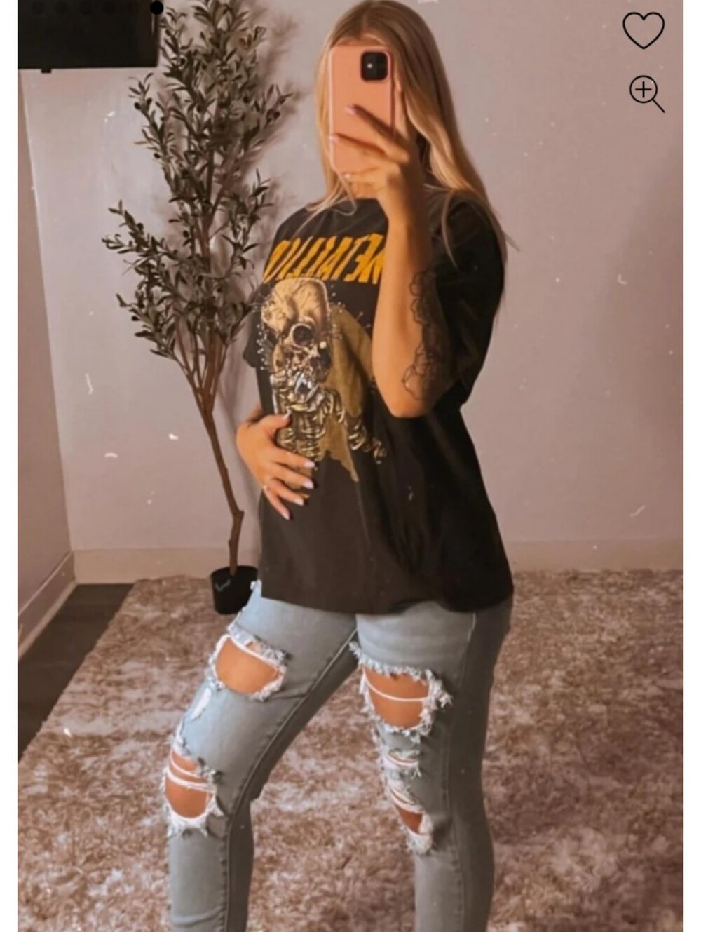 Pink Blush Light Blue Distressed Maternity Jeans
